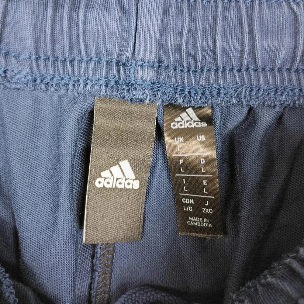 Adidas‎ Mens Navy Blue Logo Joggers Athletic Sweatpants Size L
